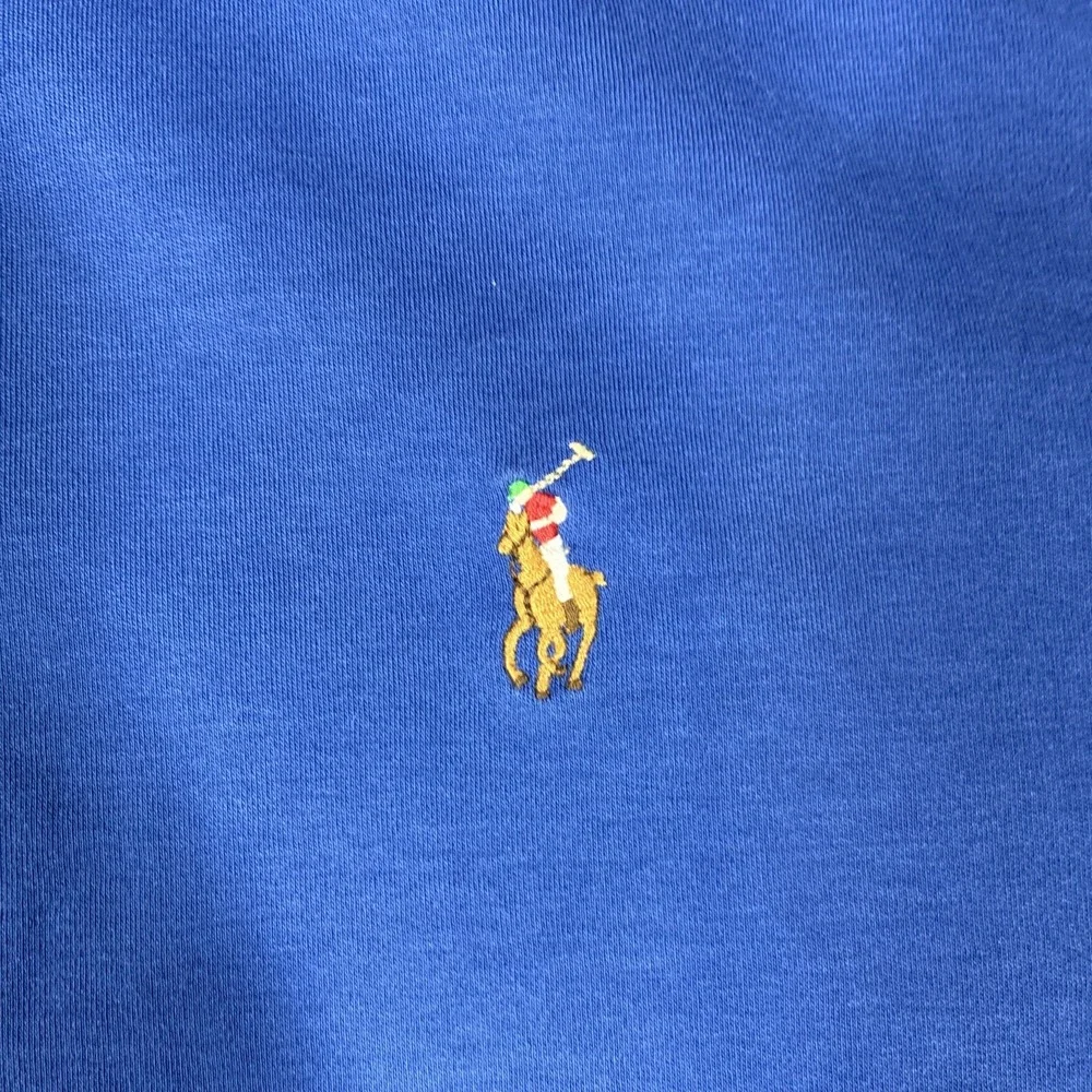 Polo Ralph Lauren Mens Pima Soft Touch Polo Shirt XL Blue Long Sleeve Flesh Pony